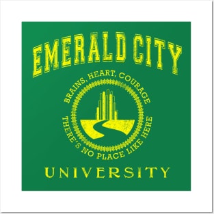 Emerald City University (Yellow) | The Wizard Of Oz | Wicked The Musical Posters and Art